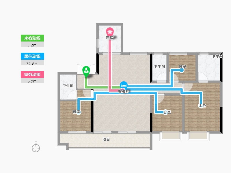 安徽省-亳州市-碧桂园·星河万里-152.00-户型库-动静线