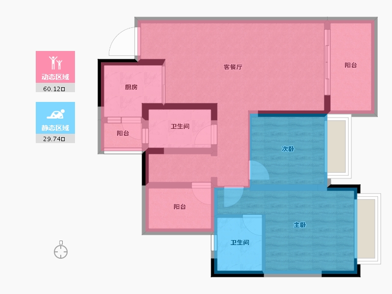 四川省-成都市-君悦时代-79.07-户型库-动静分区