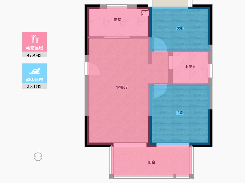 福建省-漳州市-园博壹号院-56.00-户型库-动静分区