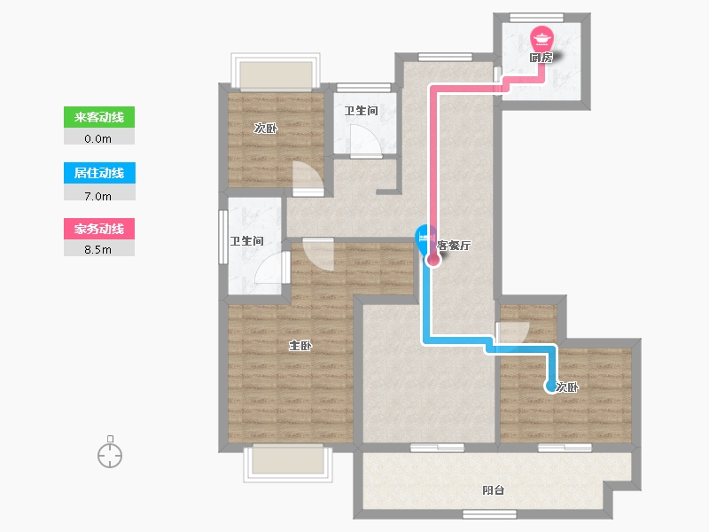 河南省-驻马店市-东青颐和天境-99.09-户型库-动静线