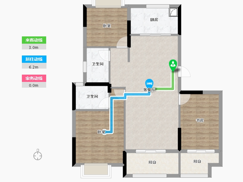 湖北省-襄阳市-民发东著-95.42-户型库-动静线