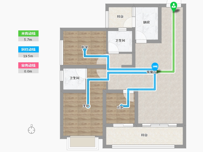 四川省-成都市-彭州万达广场-78.43-户型库-动静线