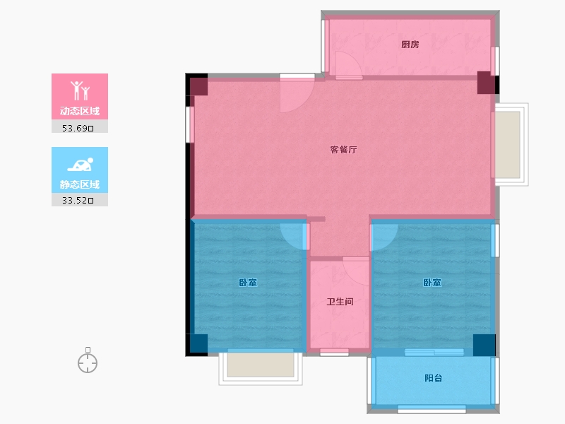 河南省-南阳市-财富公馆二期-78.12-户型库-动静分区