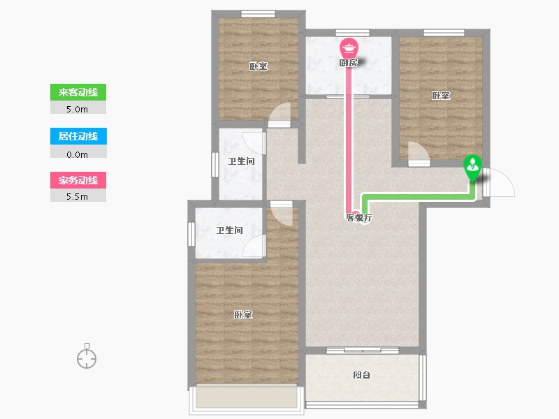 江苏省-盐城市-学府名苑-100.77-户型库-动静线