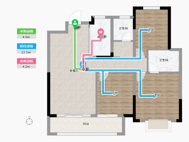 山东省-淄博市-中南高科创智花园-96.80-户型库-动静线