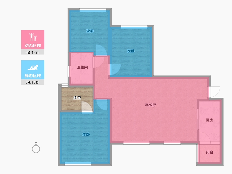 四川省-成都市-希望未来城-75.93-户型库-动静分区