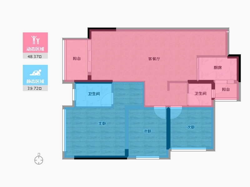 广东省-肇庆市-湾区西部华侨城-78.34-户型库-动静分区