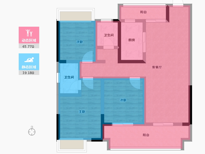 安徽省-阜阳市-建业徽创新筑-92.00-户型库-动静分区