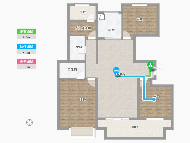 江苏省-镇江市-中海·时代都会-105.93-户型库-动静线