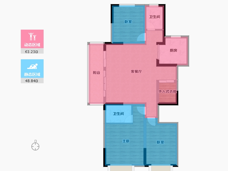 河南省-洛阳市-建业滨河珑府-100.02-户型库-动静分区