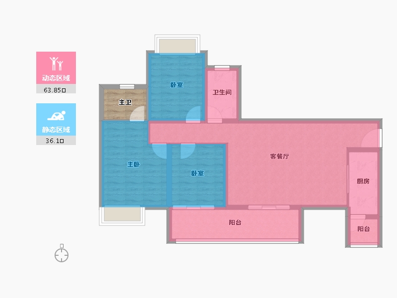 四川省-成都市-希望未来城-93.15-户型库-动静分区