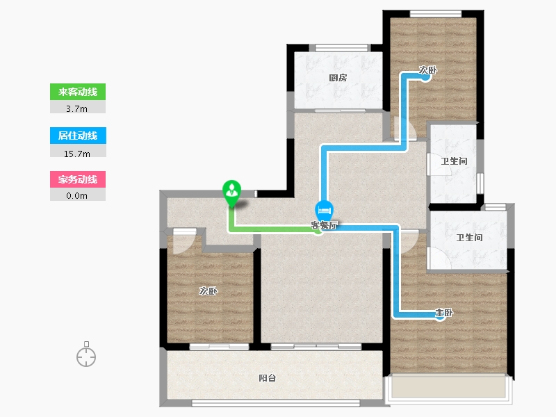 山东省-菏泽市-明丰理想城-107.78-户型库-动静线