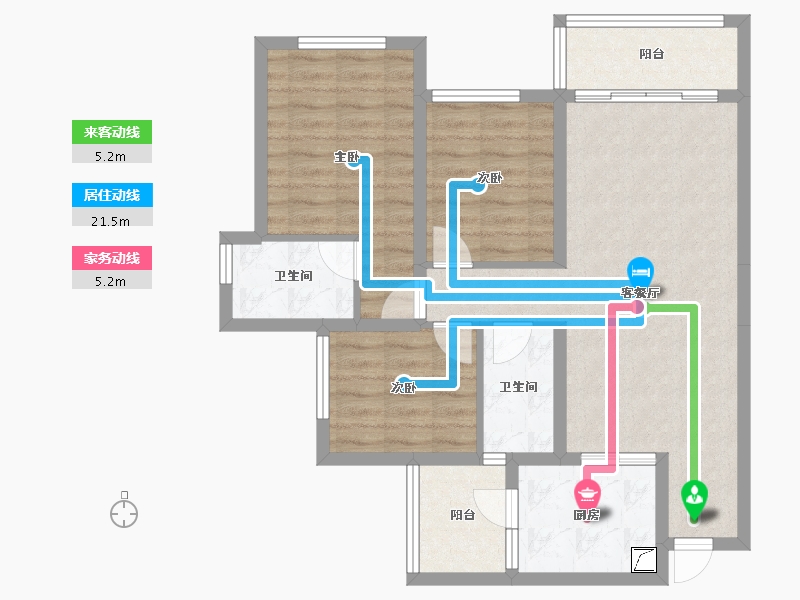 四川省-眉山市-滨江睿城-81.58-户型库-动静线