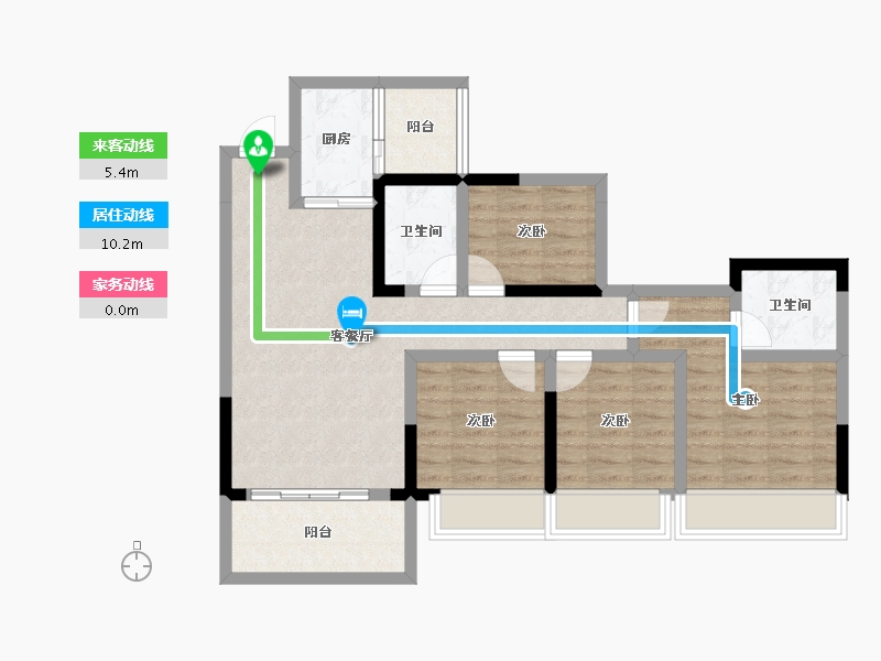 四川省-内江市-西城首座-82.46-户型库-动静线