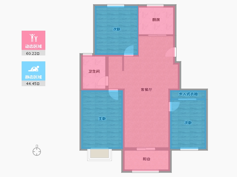 安徽省-淮北市-状元府邸-93.96-户型库-动静分区