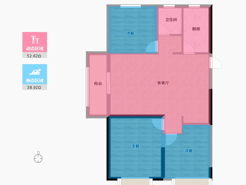 安徽省-淮北市-港利教育小镇华师城-82.30-户型库-动静分区