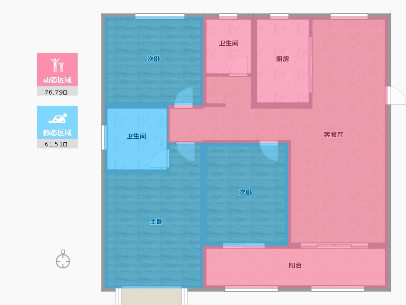 山东省-泰安市-中海名士豪庭-125.00-户型库-动静分区