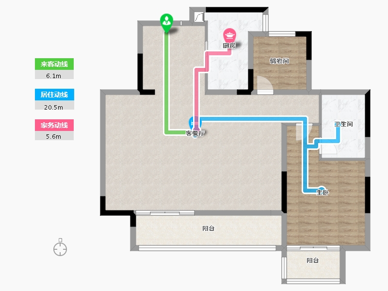 四川省-成都市-黄龙溪谷-116.00-户型库-动静线