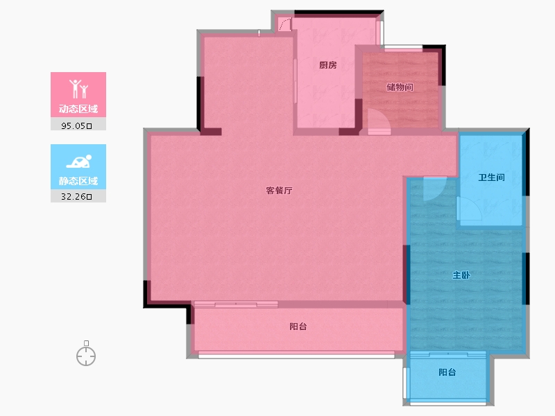 四川省-成都市-黄龙溪谷-116.00-户型库-动静分区