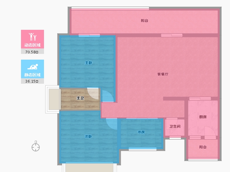 四川省-成都市-恒合时代城-99.75-户型库-动静分区