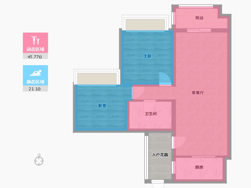 四川省-成都市-希望未来城-63.63-户型库-动静分区