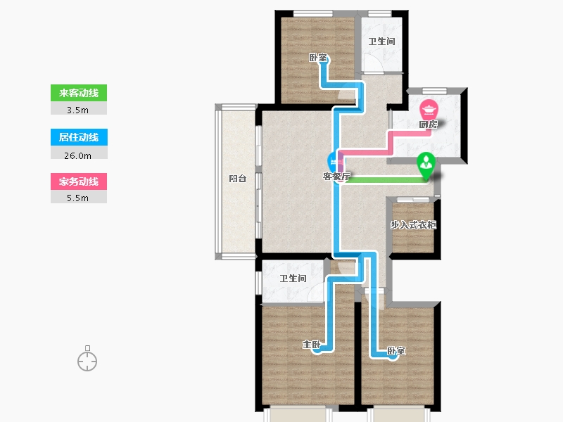 河南省-洛阳市-建业滨河珑府-102.41-户型库-动静线