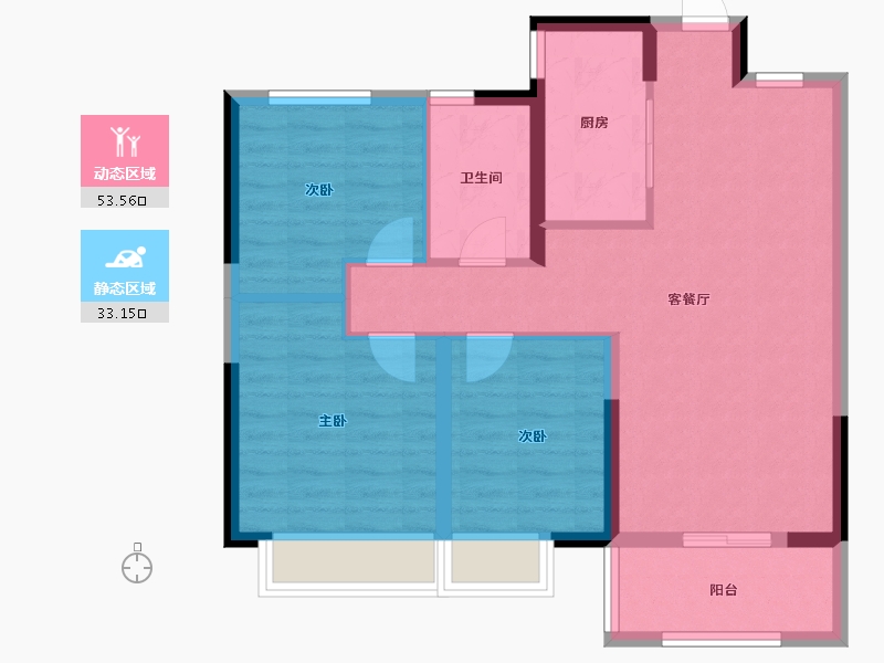 安徽省-淮北市-港利教育小镇华师城-77.60-户型库-动静分区