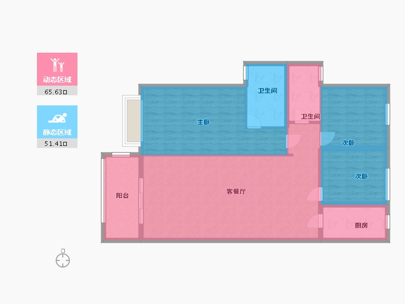 河北省-邯郸市-金悦府-106.00-户型库-动静分区