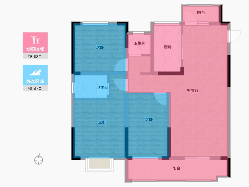 河南省-驻马店市-蔡都府-106.24-户型库-动静分区