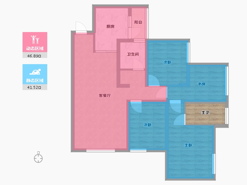 四川省-成都市-希望未来城-81.61-户型库-动静分区