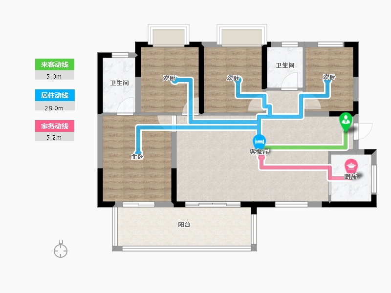 四川省-成都市-黄龙溪谷-96.88-户型库-动静线