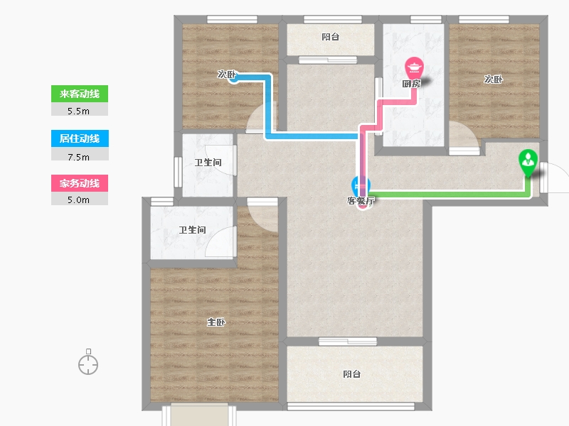 安徽省-淮北市-状元府邸-97.31-户型库-动静线