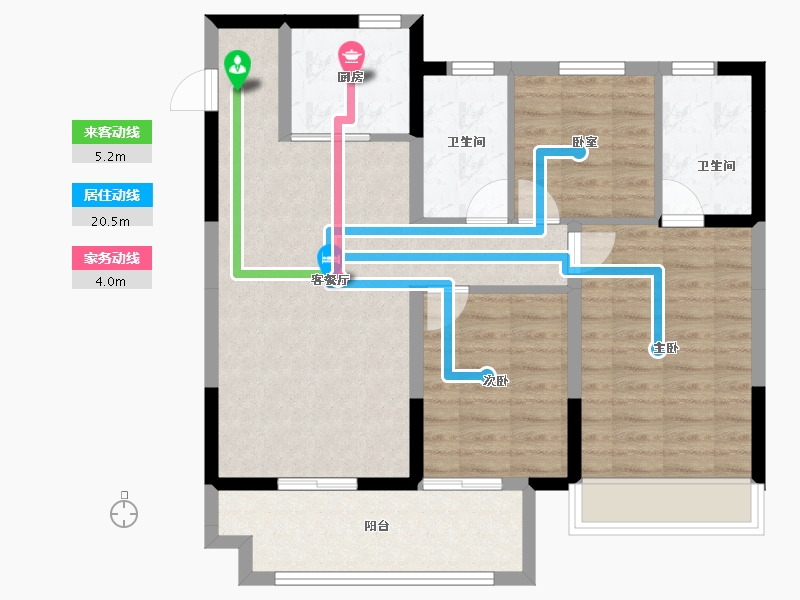 安徽省-淮北市-建投时代-86.03-户型库-动静线