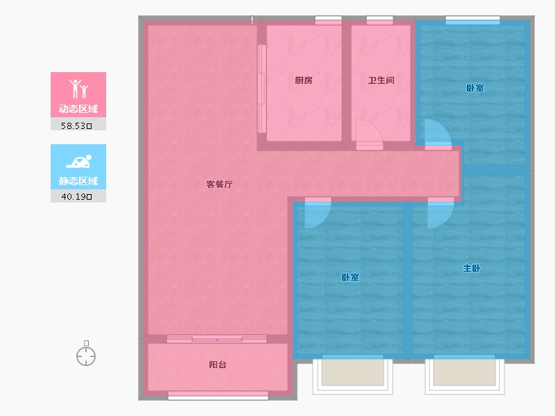 山东省-淄博市-橡树上尚城-88.00-户型库-动静分区