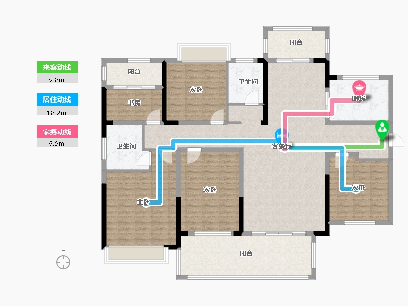 湖南省-郴州市-湖南建工东玺台-168.15-户型库-动静线