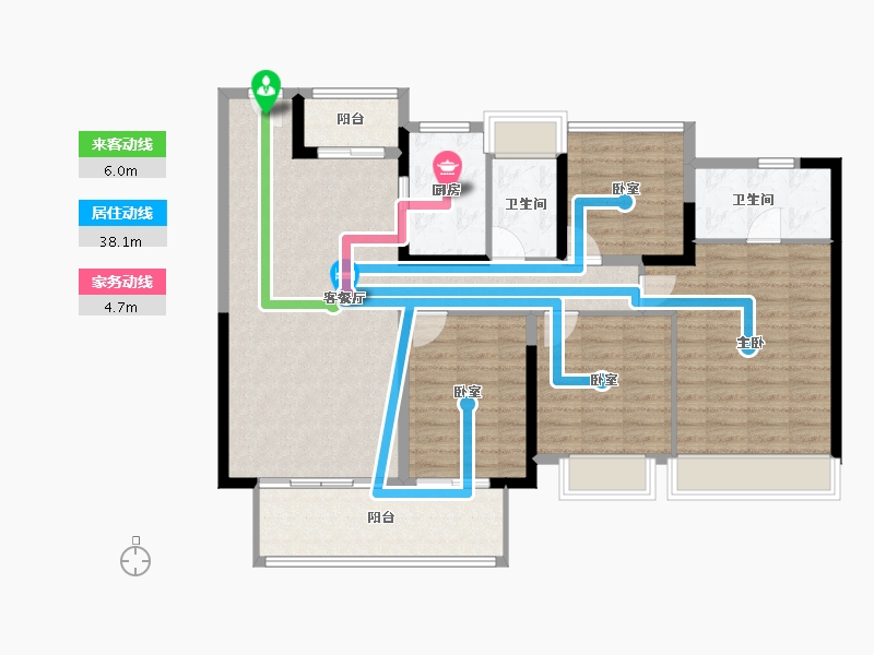 广东省-肇庆市-湾区西部华侨城-112.87-户型库-动静线