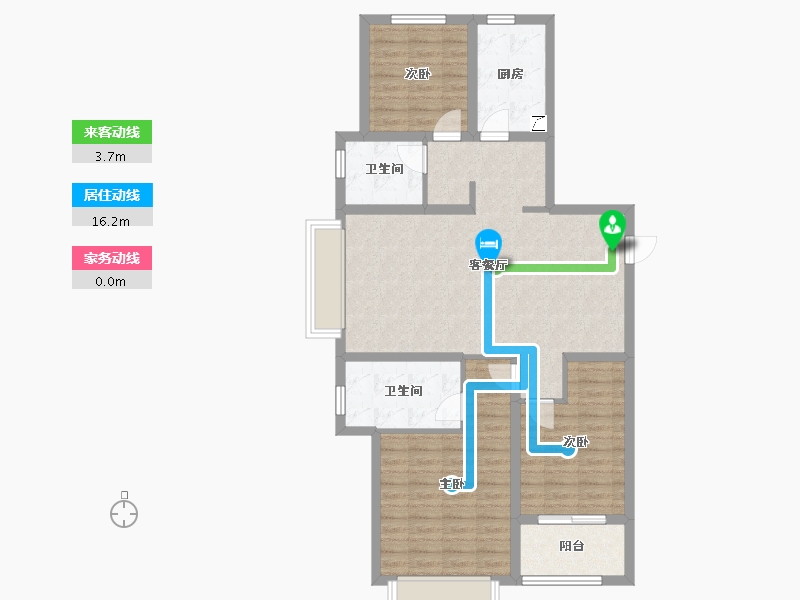 山东省-青岛市-海信观澜住宅-96.31-户型库-动静线