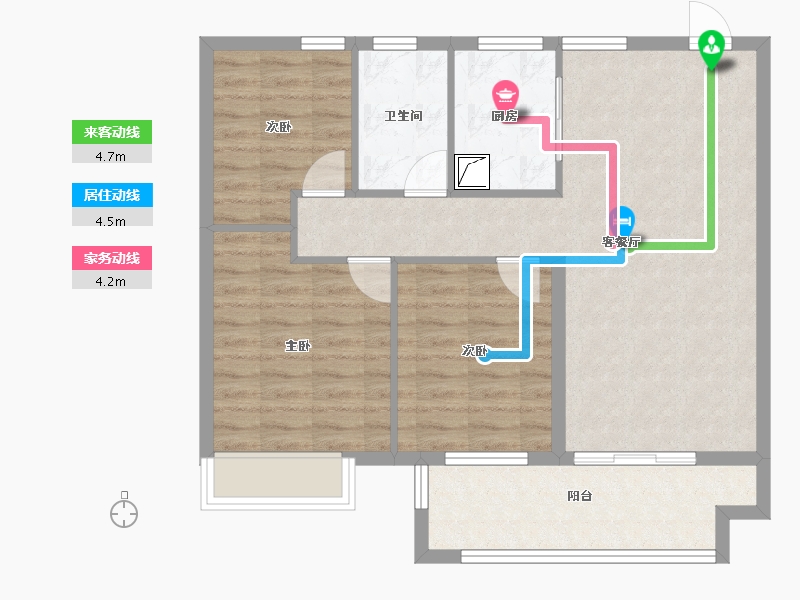 江苏省-镇江市-中海·时代都会-80.15-户型库-动静线