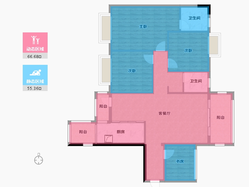 广西壮族自治区-南宁市-锦绣园-110.00-户型库-动静分区