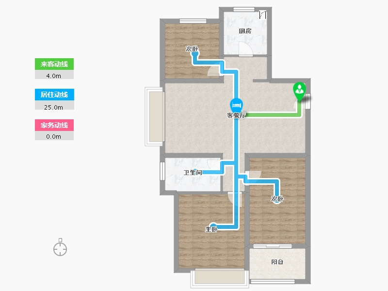 山东省-青岛市-海信观澜住宅-91.99-户型库-动静线