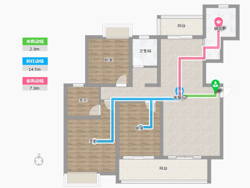 四川省-成都市-城投润城-111.53-户型库-动静线