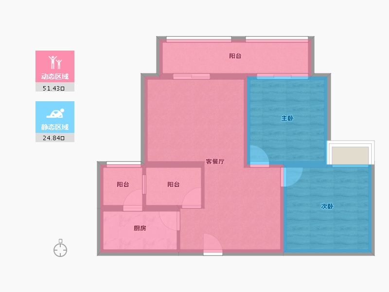 四川省-成都市-城投润城-67.57-户型库-动静分区