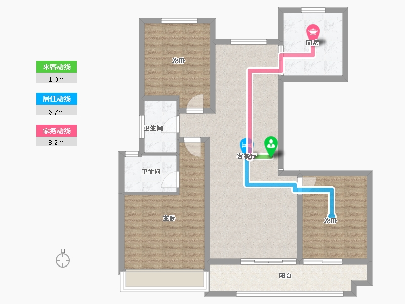 江苏省-盐城市-学府名苑-104.77-户型库-动静线