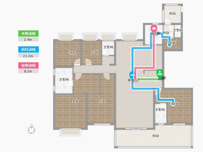 安徽省-阜阳市-颍上碧桂园-216.00-户型库-动静线