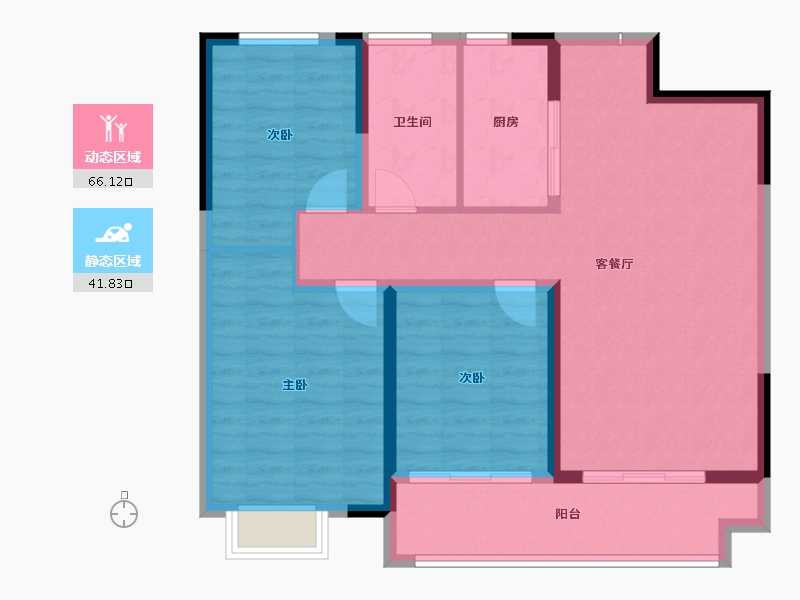 江苏省-盐城市-港利福园-97.60-户型库-动静分区