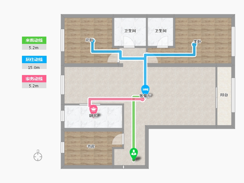 山西省-大同市-上华琚-11.00-户型库-动静线