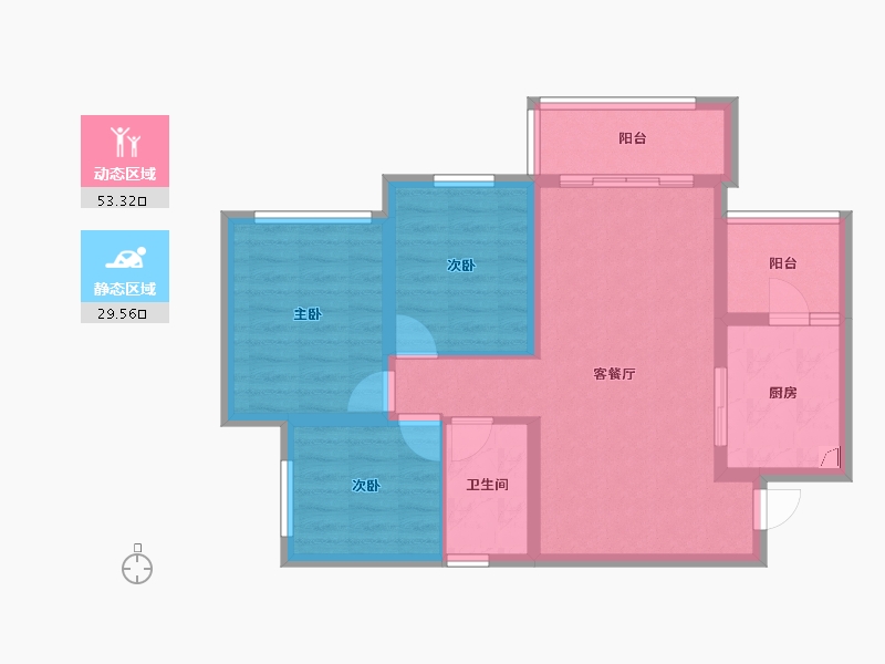 四川省-眉山市-滨江睿城-73.28-户型库-动静分区