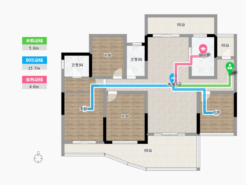 四川省-宜宾市-海上明月东院-141.95-户型库-动静线