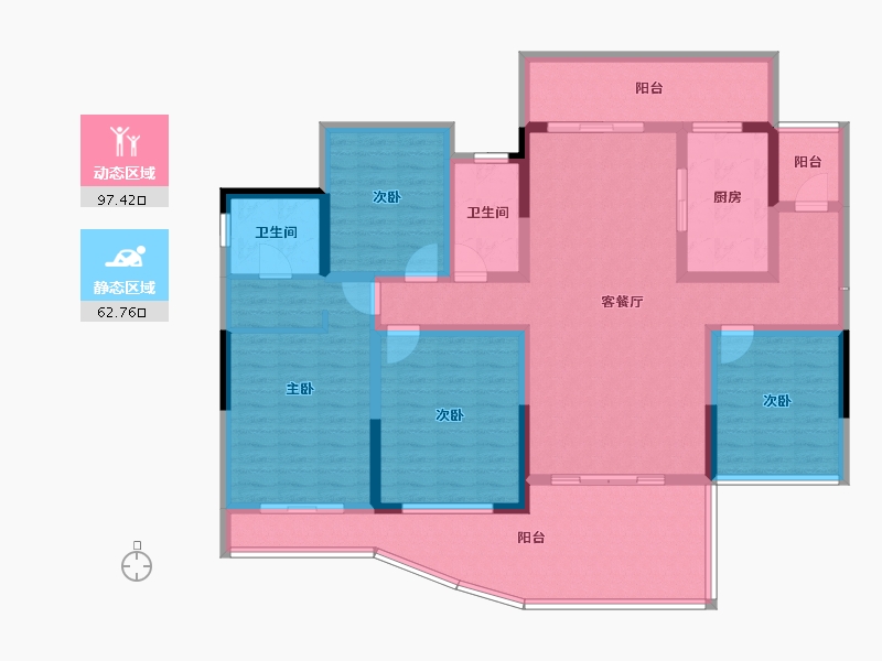 四川省-宜宾市-海上明月东院-141.95-户型库-动静分区