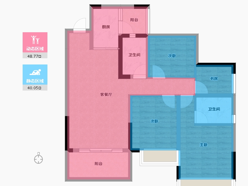 四川省-内江市-西城首座-78.09-户型库-动静分区